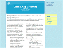 Tablet Screenshot of cleanandclipgrooming.com